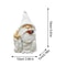 Funny White Beard Old Man Smoking Statue Resin Garden Gnome Ornament With Middle Finger Scissors H 5