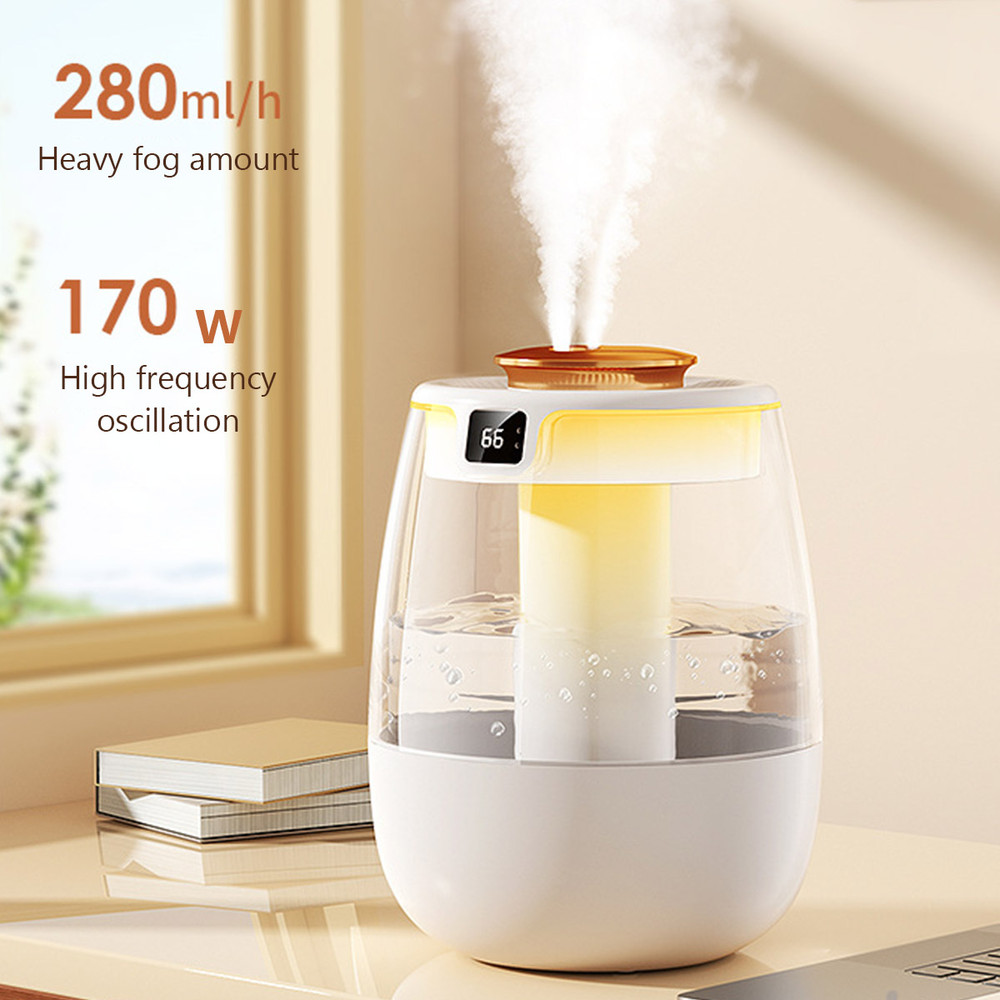 Air Humidifier With Double Spray Port Cool Mist Aroma Diffuser Essential Oil Humidificador Fragran 6