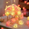 Romantic Lights LED Rose String Lights White & Pink for Bedroom, Garden & Party Decoration Night Light