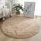 Fluffy White Round Rug Mat Super Soft Plush Carpets For Bedroom Living Room Kid Room Salon Thick Pi 7