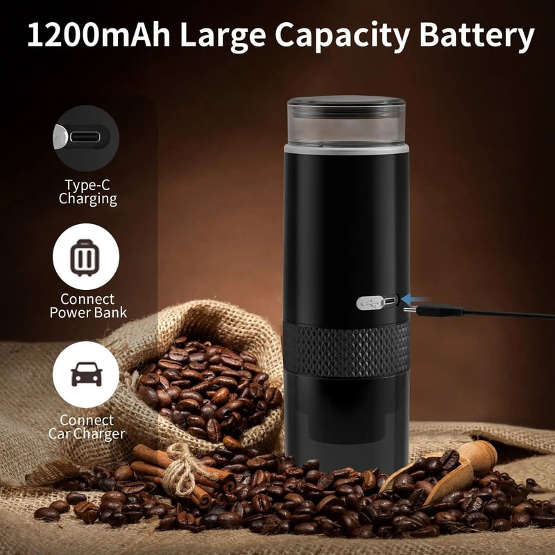 Portable Coffee Machine Electric Capsule Ground Coffee Brewer Compact Coffee Maker Fits Capsule P 3