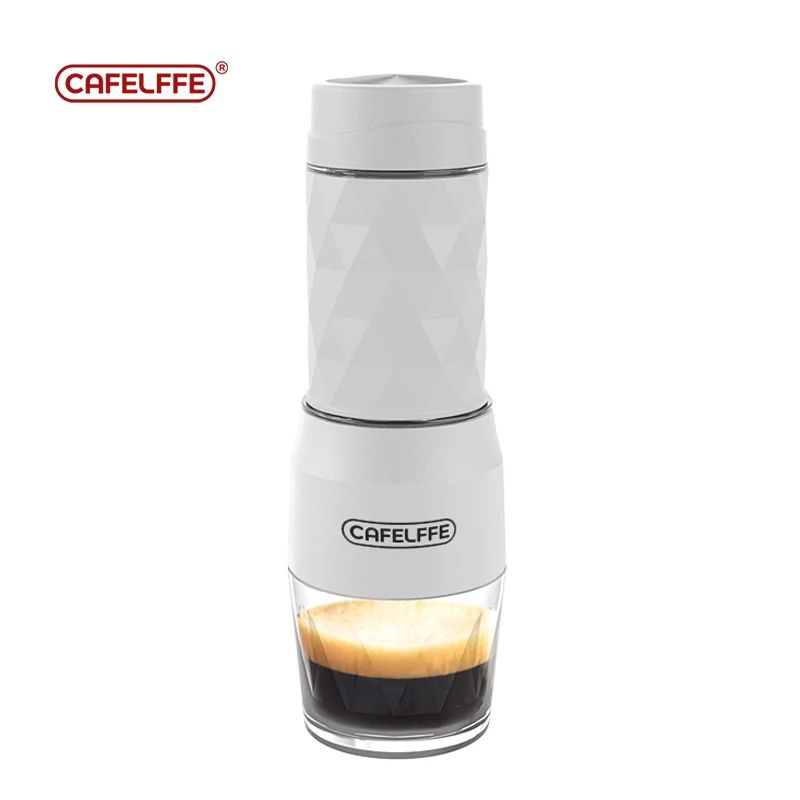Cafelffe Portable Coffee Machine HotCold Water Manual Espresso Maker For Capsule Ground Hand Press 0