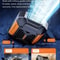 Belt Clip Fan with Portable Power Bank & Flashlight, Wearable Neck Fan for Camping, Hiking & Outdoor Activities