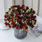 Artificial Flower Head Fork Silk Rose for Wedding Bridal Bouquet, Christmas Wreath, Vase Decor, Home Bonsai & DIY Craft