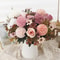 Rose Artificial Dandelion Flowers Bridal Bouquet Fake Floral Garden Wedding Party Living Room Home Table Autumn
