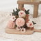 Rose Artificial Dandelion Flowers Bridal Bouquet Fake Floral Garden Wedding Party Living Room Home Table Autumn