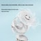 Rechargeable Portable Mini Clip Fan Wireless Electric Air Circulator With LED Light Clipon Handhel 3