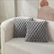 Cream White Pineapple Grid Turtle Pattern 3D Soft Plush Throw Pillowcase Decorative Cushion Cover F 4