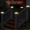 Solar Powered Deck Lights Mode Bright Solar Post Lights For Fence Posts Outdoor White Garden Decor 5