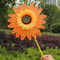 Garden Yard Decor Colorful Sunflower Windmill Wind Turbine for Outdoor Camping, Picnic, Lawn Party Decoration Spinner