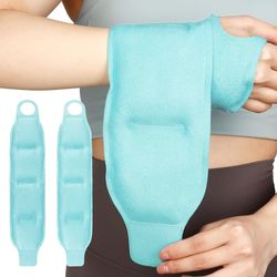 gel cold packs wrist ice pack wrap for carpal tunnel care, arthritis, tendonitis & post-surgery relief