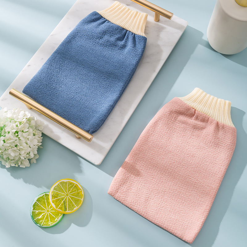 Exfoliating Bathing Glove For Back Scrub Dead Skin Removal Double Sided Body Massage Glove Deep Cl 3