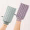Exfoliating Bath Scrubber Gloves, Powerful Stain Removal Body Scrub Shower Washcloth Back Scrub Durable Deep Cleansing