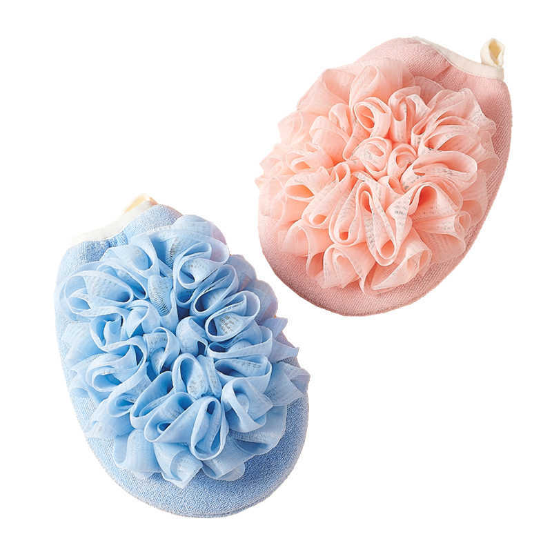 Exfoliating Gloves & Bath Flower, Body Cleaning Shower Ball, Body Scrubber, Bath Sponge Towel Bathroom Tool