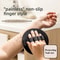 Exfoliating Skin Gloves & Black Body Cleaning Rubber Soft Brush, Home Hotel Bathroom Shower Glove Back Scrubber Bathing