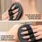 Exfoliating Skin Gloves & Black Body Cleaning Rubber Soft Brush, Home Hotel Bathroom Shower Glove Back Scrubber Bathing
