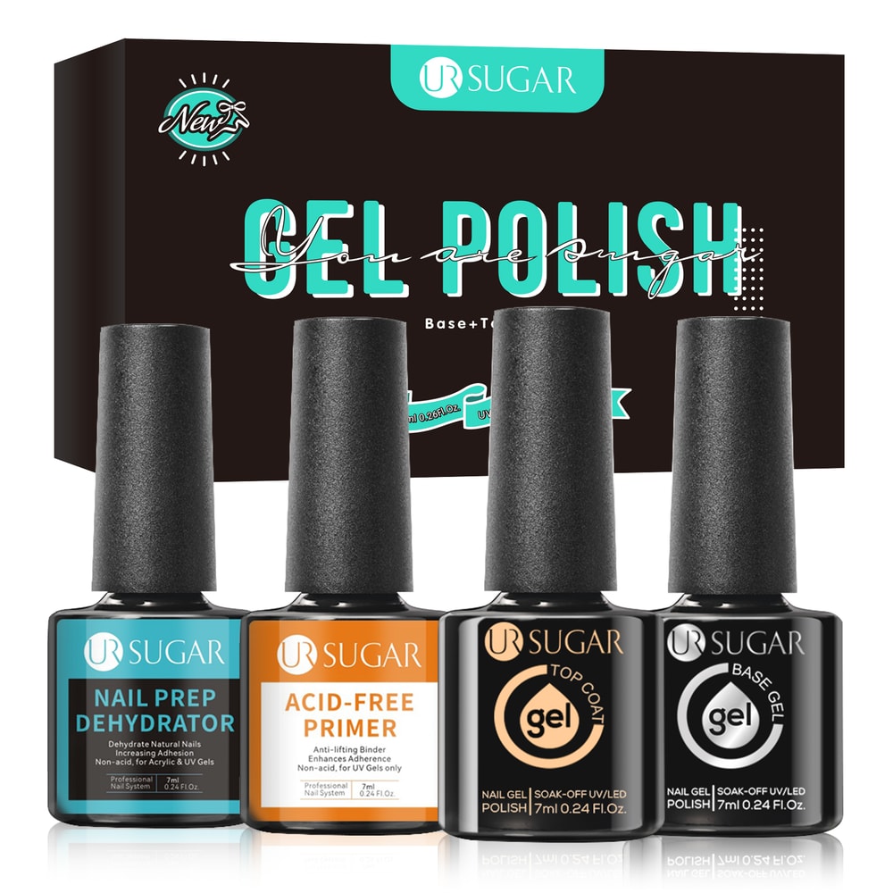 Clear Base Top Coat Luminous UV Gel Kit Semi Permanent Soak Off UV Gel Nail Polish LongLasting Mani 7