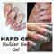 Clear Builder Nail Gel for Extension, Crystal Hard Constructor Gel, Self Leveling Poly Camouflage Base Nail Varnish
