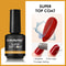 Super Top Coat Nail Gel No Wipe UV Gel Varnish, Transparent Diamond Topcoat Sealing Semi Permanent Nails Art Tools