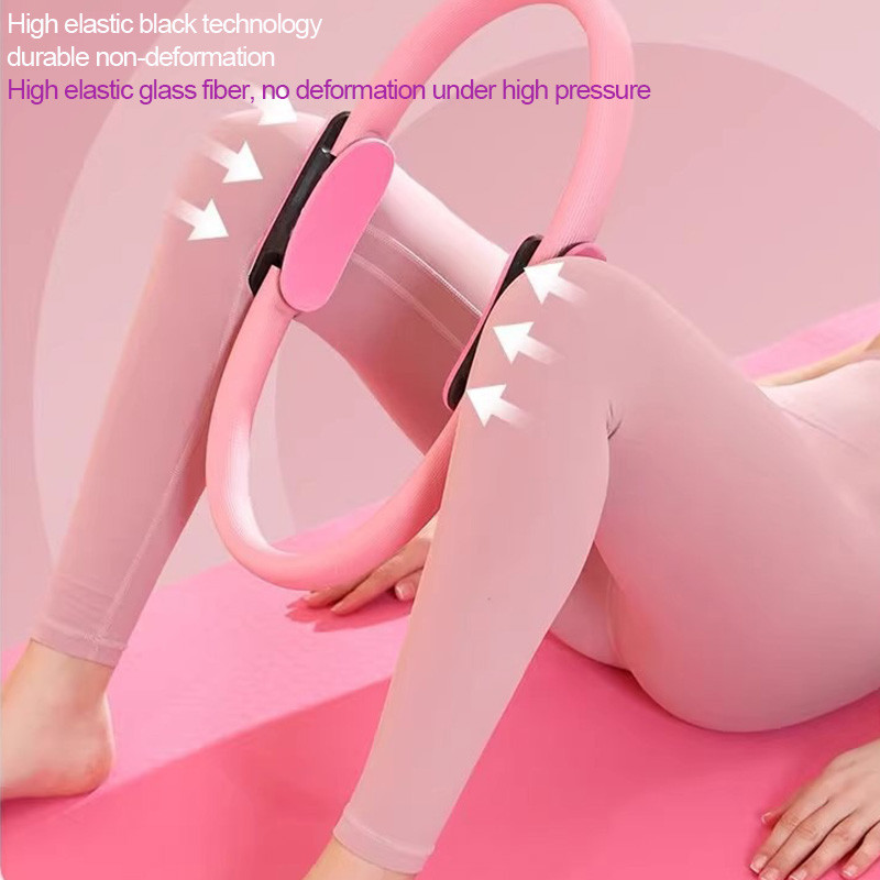 Yoga Pilates Ring Yoga Supplies Magic Ring Grip Pilates Ring For Full Body Fitness Toning 1