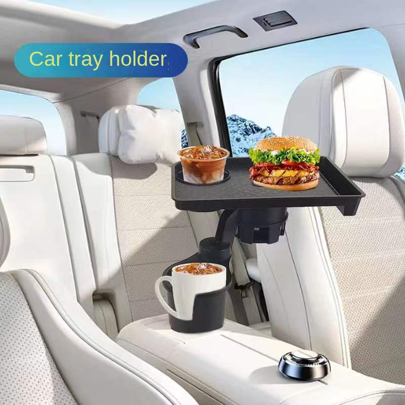 Universal Car Cup Holder Expander MultiFunction Drink Holder With Food Table Adjustable Base Tray F 4