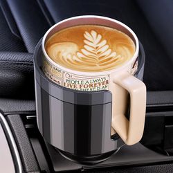 upgraded car cup holder expander with adjustable base, stable auto bottle support fits universal car cup holders