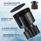 Upgraded Car Cup Holder Expander with Adjustable Base, Stable Auto Bottle Support Fits Universal Car Cup Holders