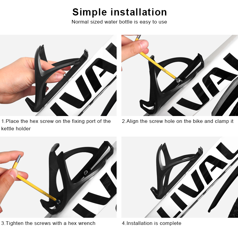 Ultralight Plastic Bicycle Water Bottle Cage MTB Mountain Bike Holder Socket Lightweight Road Cycli 3