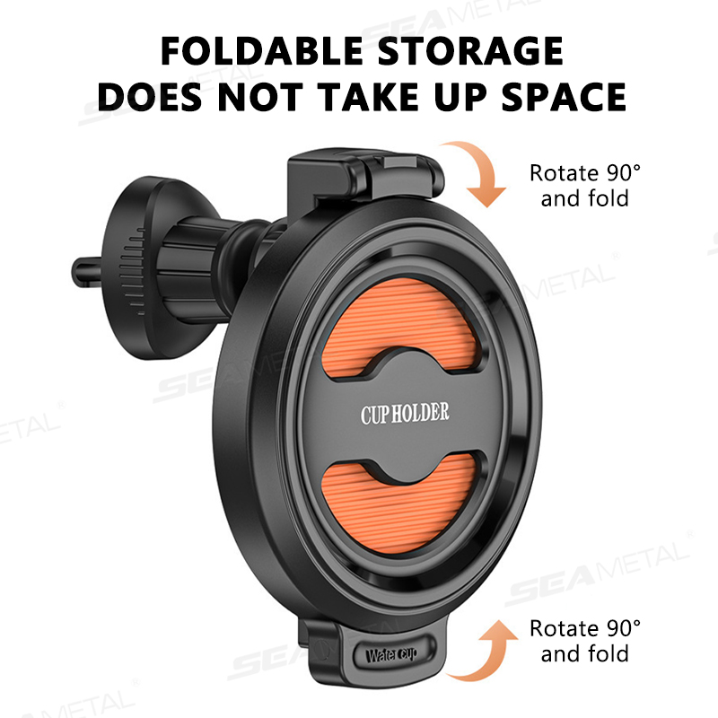 Foldable Car Cup Holder Air Outlet Vent Drink Rack Stand for Auto Water Bottles & Stable Car Organizer