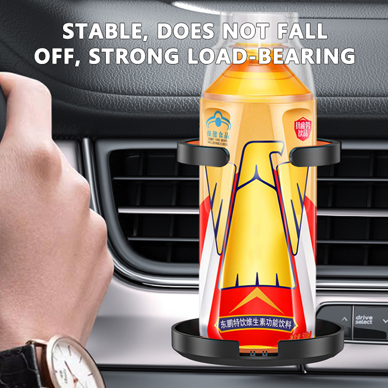 Foldable Car Cup Holder Air Outlet Vent Drink Rack Stand for Auto Water Bottles & Stable Car Organizer