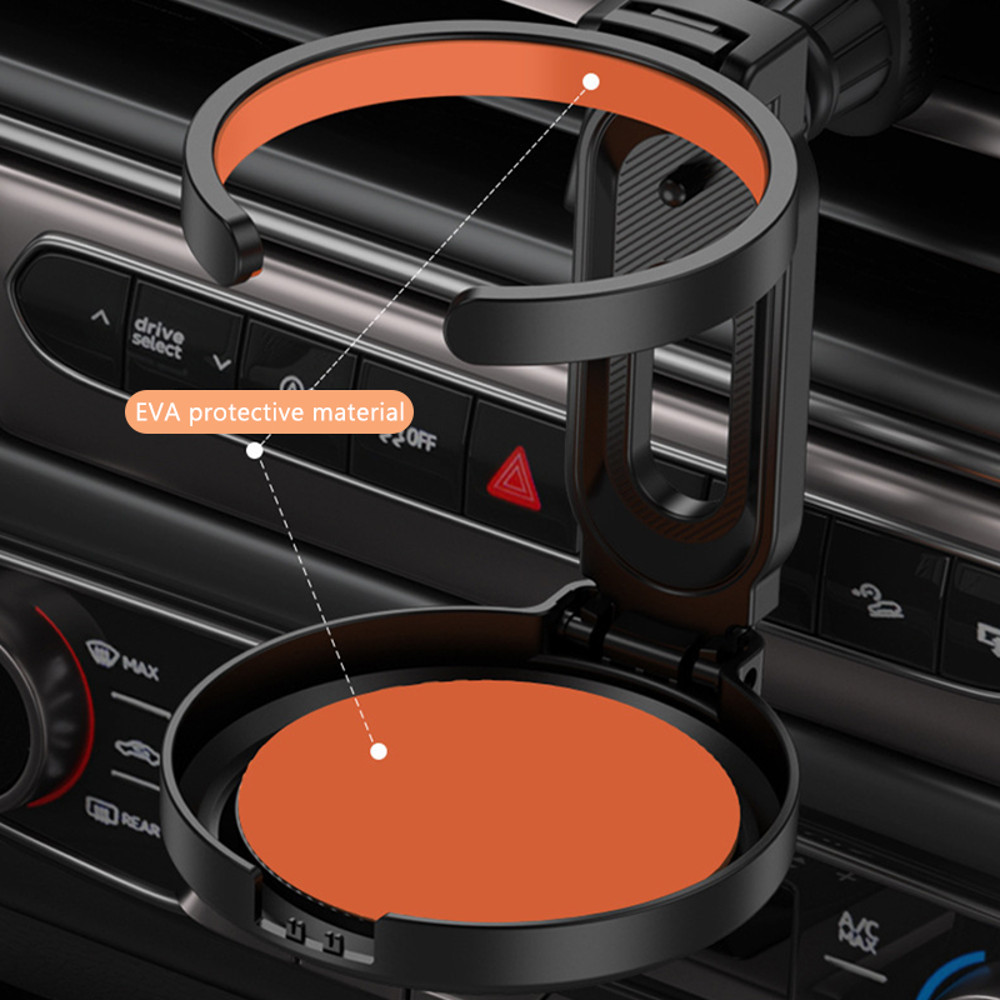 Foldable Car Cup Holder Air Outlet Vent Drink Rack Stand for Auto Water Bottles & Stable Car Organizer