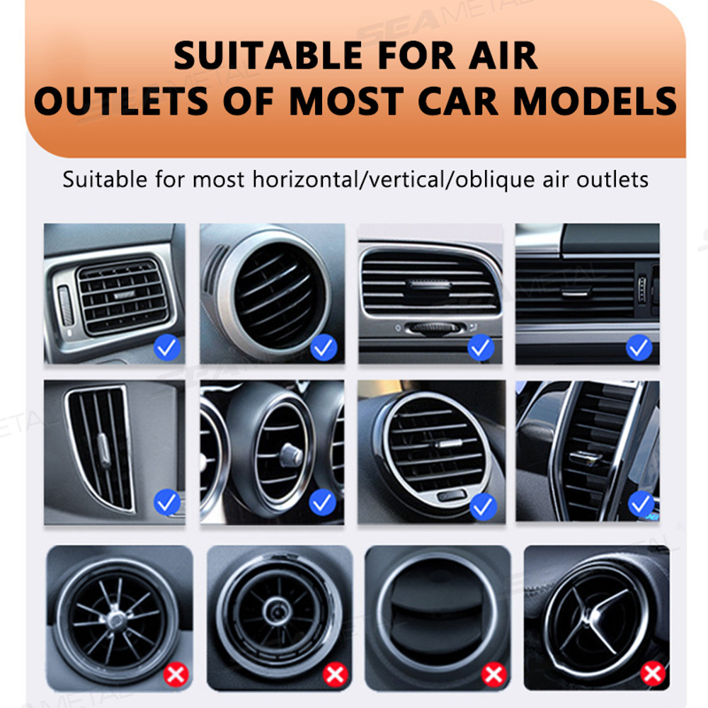 Foldable Car Cup Holder Air Outlet Vent Drink Rack Stand for Auto Water Bottles & Stable Car Organizer