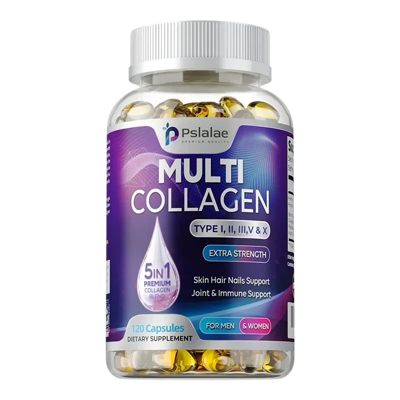 Hydrolyzed MultiCollagen Complex Capsules Natural Energy Supplement For AntiAging Skin Joint Hair B 8