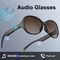Black Wireless Smart Glasses Sports Headset, Unisex Design, USB-C Rechargeable Bluetooth Connectivity