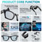 Camera Glasses Men, AI Smart Translation Color-Changing Glasses with Photo Video Recording, Waterproof & Call-Enabled
