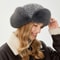 Womens Russian Caps Fur Winter Thickened Warm Knit Ushanka Earflap Pilot Hat Ski Snow Bomber Hat 15