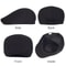 Retro Cotton Newsboy Caps Men Women Hat Casual Solid Beret Unisex Flat Driver Cap Vintage Soft Wait 7