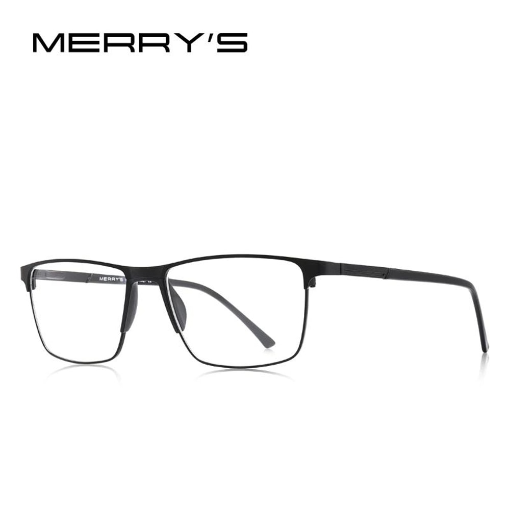 Ultralight MERRYS DESIGN Men Titanium Alloy Glasses Frame Fashion Male Square Prescription Eyewear 9