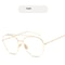 Fashion Square Frame Vintage Eyeglasses Men Oversized Metal Glasses Frame Women Clear Lens Glasses 6