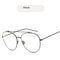 Fashion Square Frame Vintage Eyeglasses Men Oversized Metal Glasses Frame Women Clear Lens Glasses 7