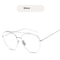 Fashion Square Frame Vintage Eyeglasses Men Oversized Metal Glasses Frame Women Clear Lens Glasses 12