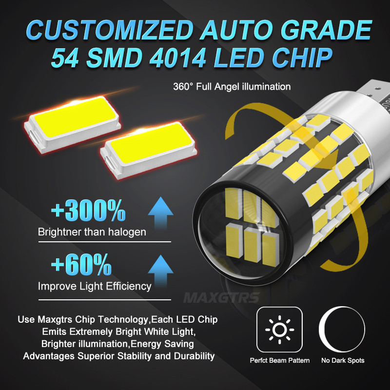 High Power LED Canbus Extreme Bright SMD Chip Bulbs for Car Reverse Backup Parking Light