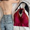 Sexy Halter Backless Bra, Wire-Free Soft Sport Bra for Interior Layering, Hanging Neck Camisole with Beauty Back