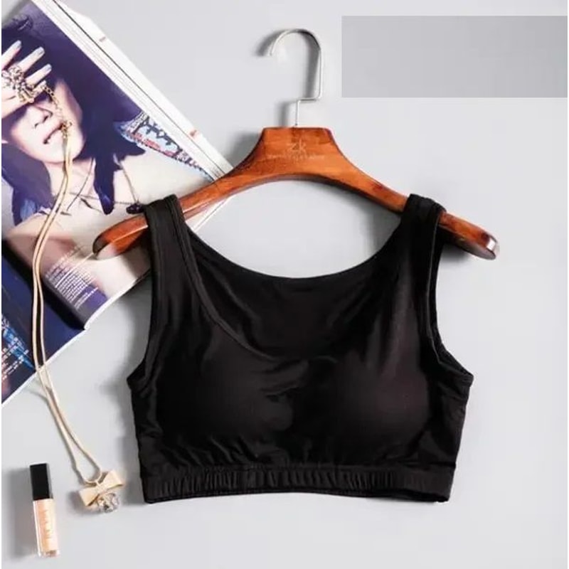 New Modal NonSteel Ring Underwear Integrated Chest Pad Suspender Vest Bra Sports Camisole 10