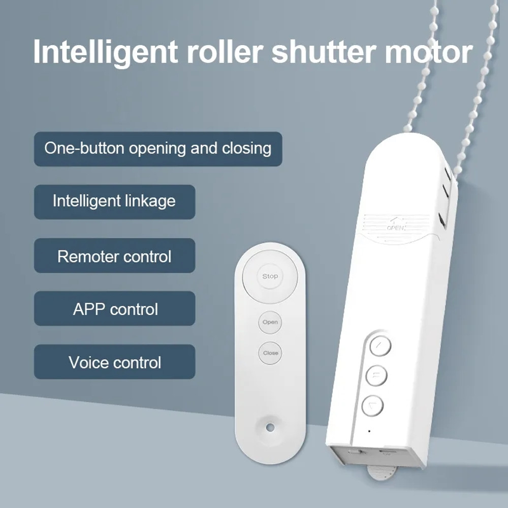 WiFi Tuya Smart Blind Motor Electric Roller Shutter Shadows App Control Curtain Opener & Closer Automatic Lifting System