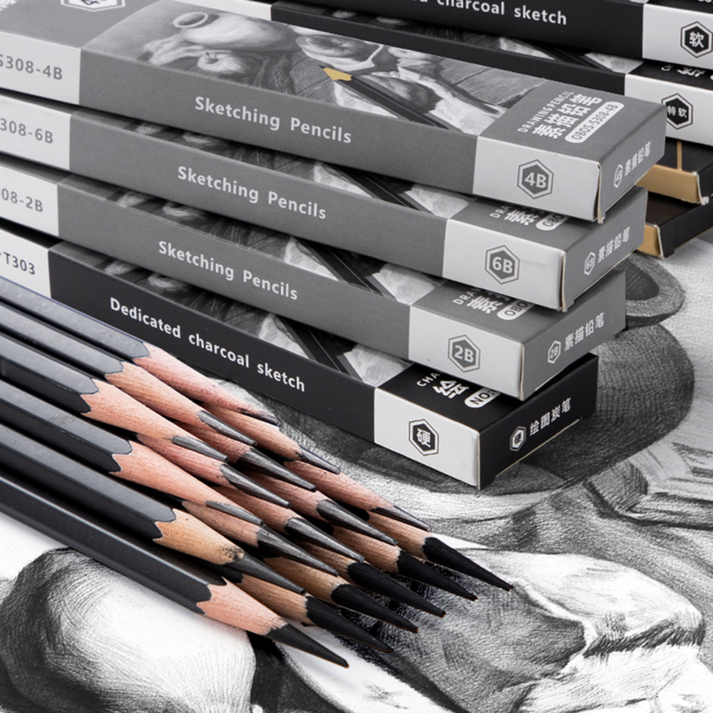 Professional Graphite  Charcoal Pencils Set Drawing  Sketching Tools For Artists Students And Begin 1