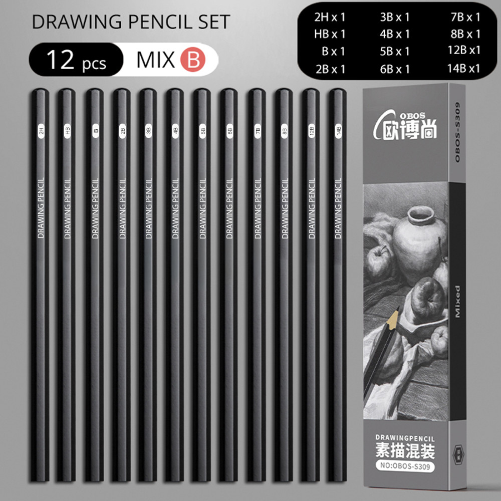 Professional Graphite  Charcoal Pencils Set Drawing  Sketching Tools For Artists Students And Begin 5