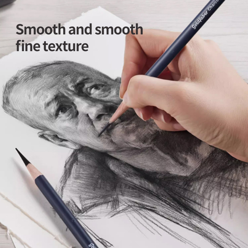 Faber Castell Goldfaber Charcoal Graphite Sketch Pencil Set for Sketching, Drawing & Shading Artists Art Supplies