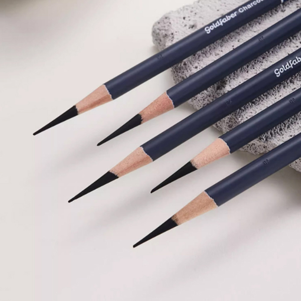 Faber Castell Goldfaber Charcoal Graphite Sketch Pencil Set for Sketching, Drawing & Shading Artists Art Supplies
