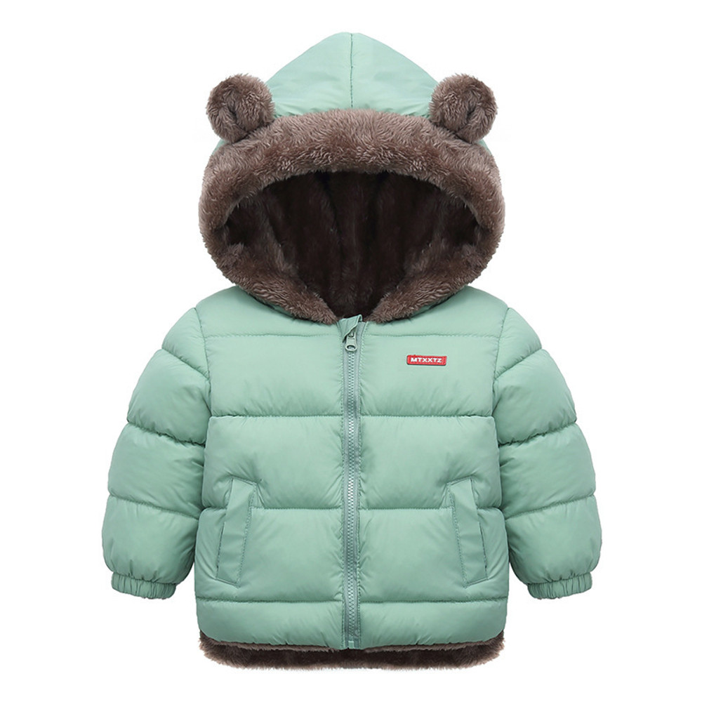 Cozy Winter Warm Coat For Kids Hooded Baby Boys Girls Jacket In Soft Cotton  Fleece Insulated Padde 5
